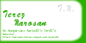 terez marosan business card